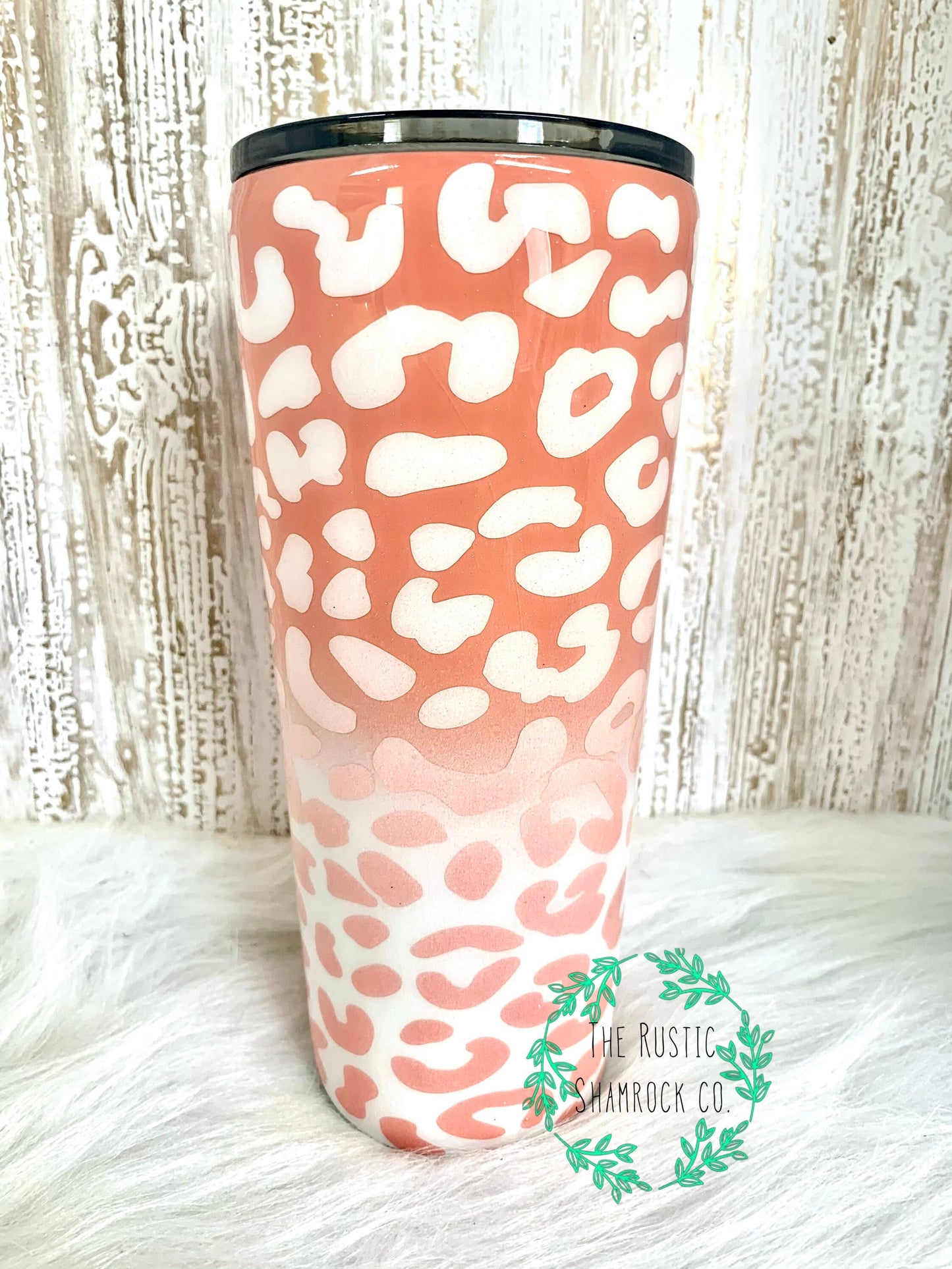 Leopard matte tumbler