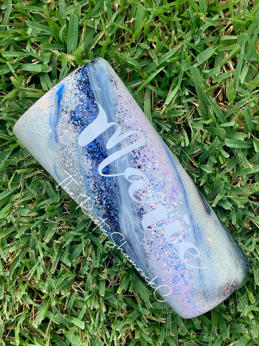 Navy blue Milky Way tumbler