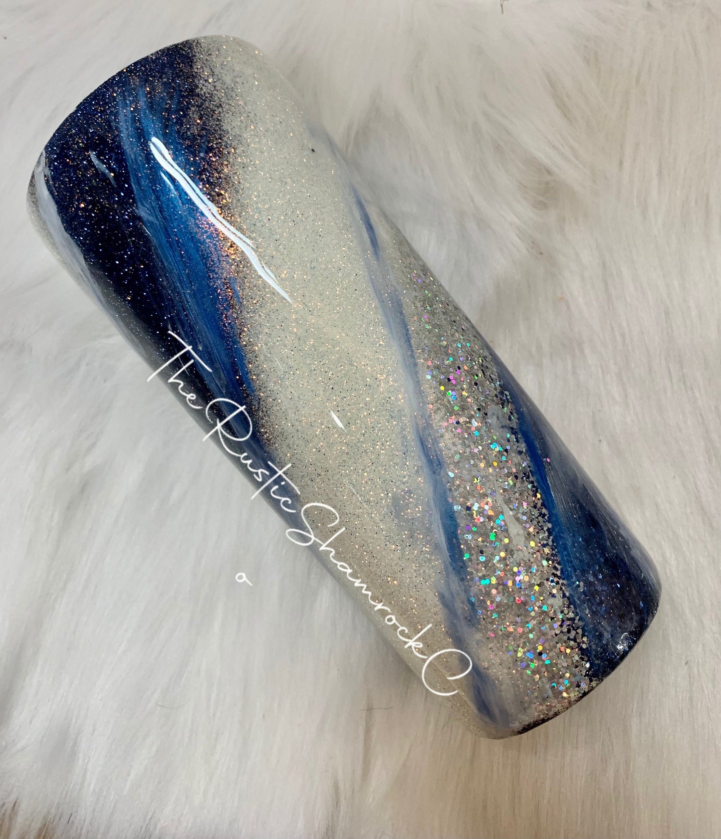 Navy blue Milky Way tumbler