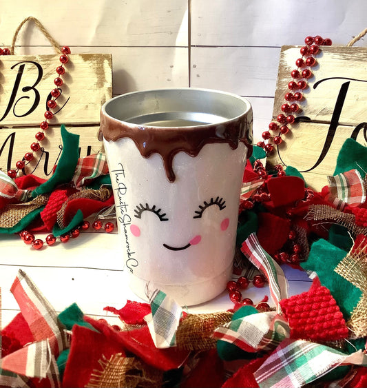 Chocolate drip tumbler, s’more tumbler, personalized tumbler, kids tumbler, kids cup, Christmas tumbler