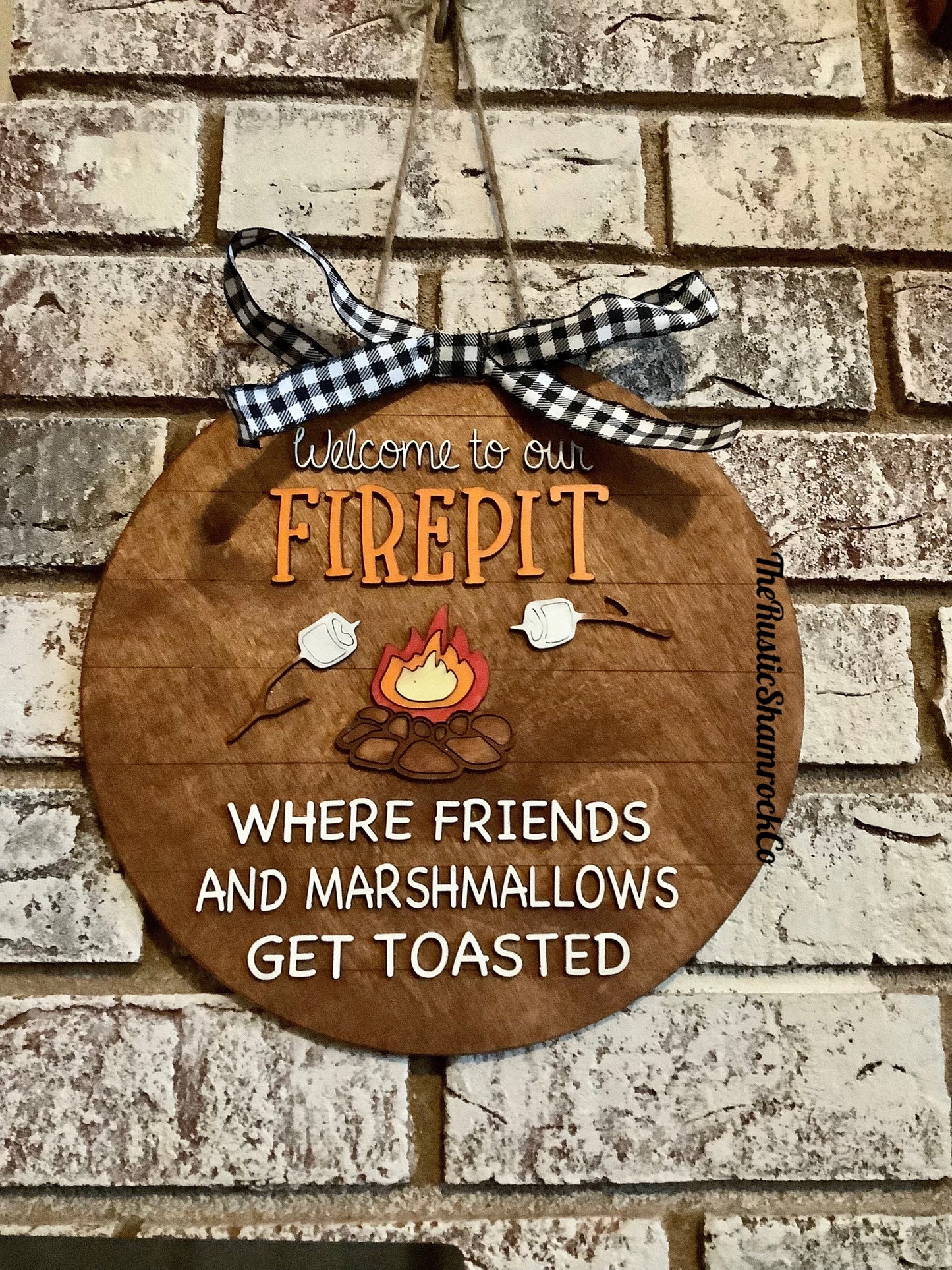 Wooden Fire Pit sign, firepit sign, home decor, wood sign, wood sign decor, Getting Toasted Decor,