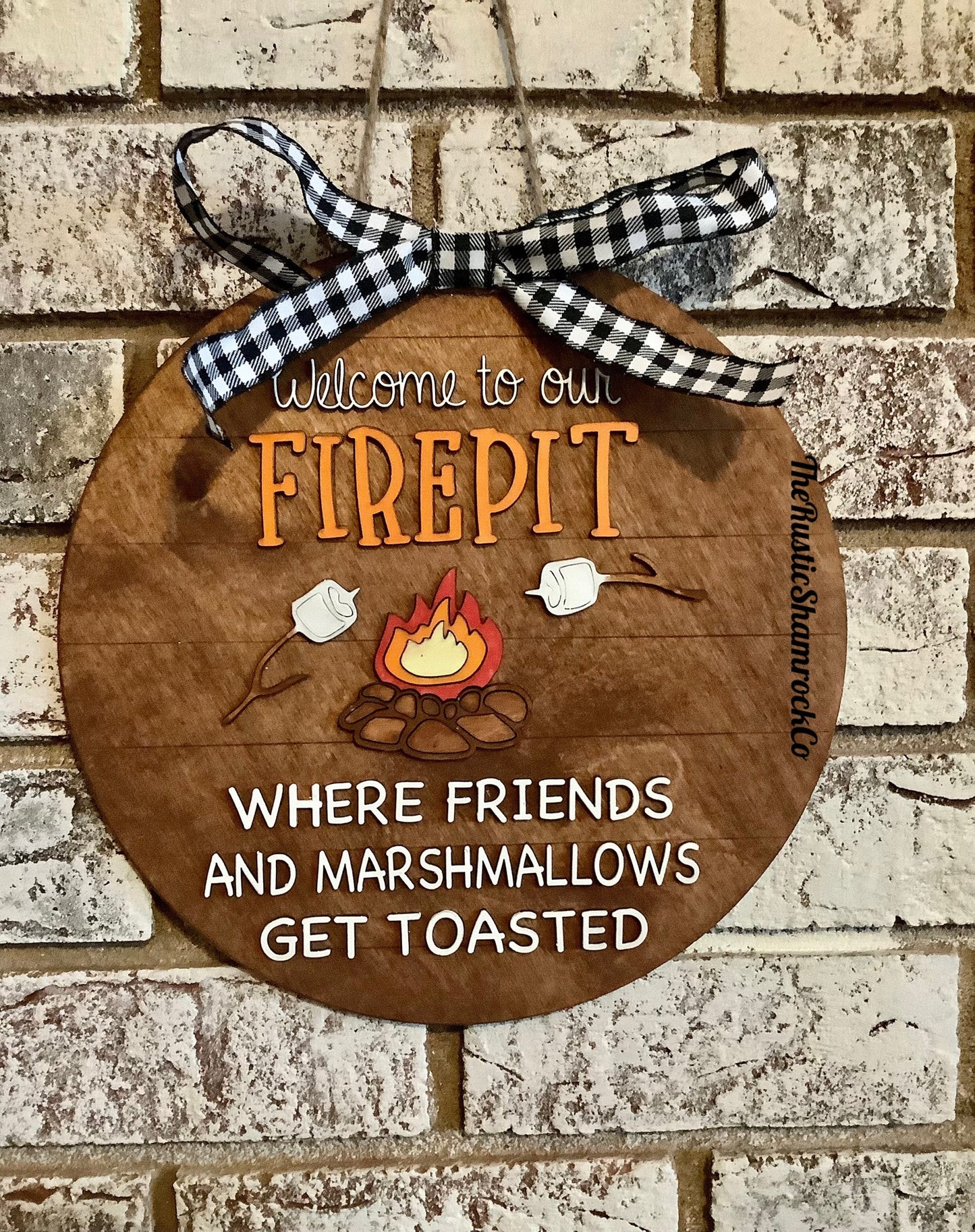 Wooden Fire Pit sign, firepit sign, home decor, wood sign, wood sign decor, Getting Toasted Decor,