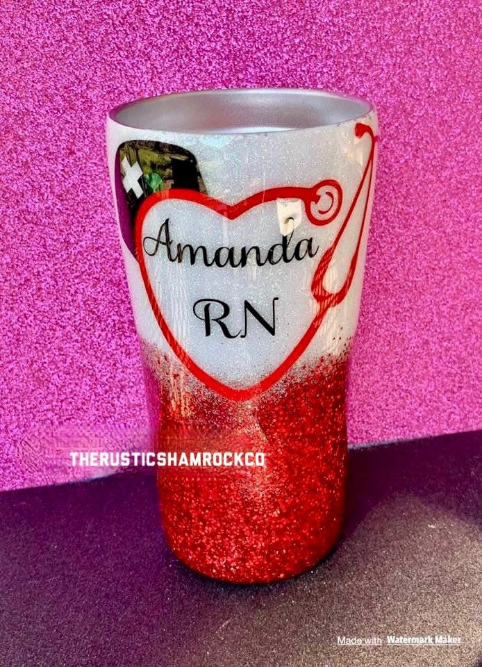 Personalized Nurse Tumbler, Traveling Mug,  Nurse Gifts, Medical Field Gifts