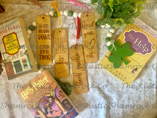 Wooden bookmarks, quote bookmarks, bookmarks, Book clubs gifts, door prizes