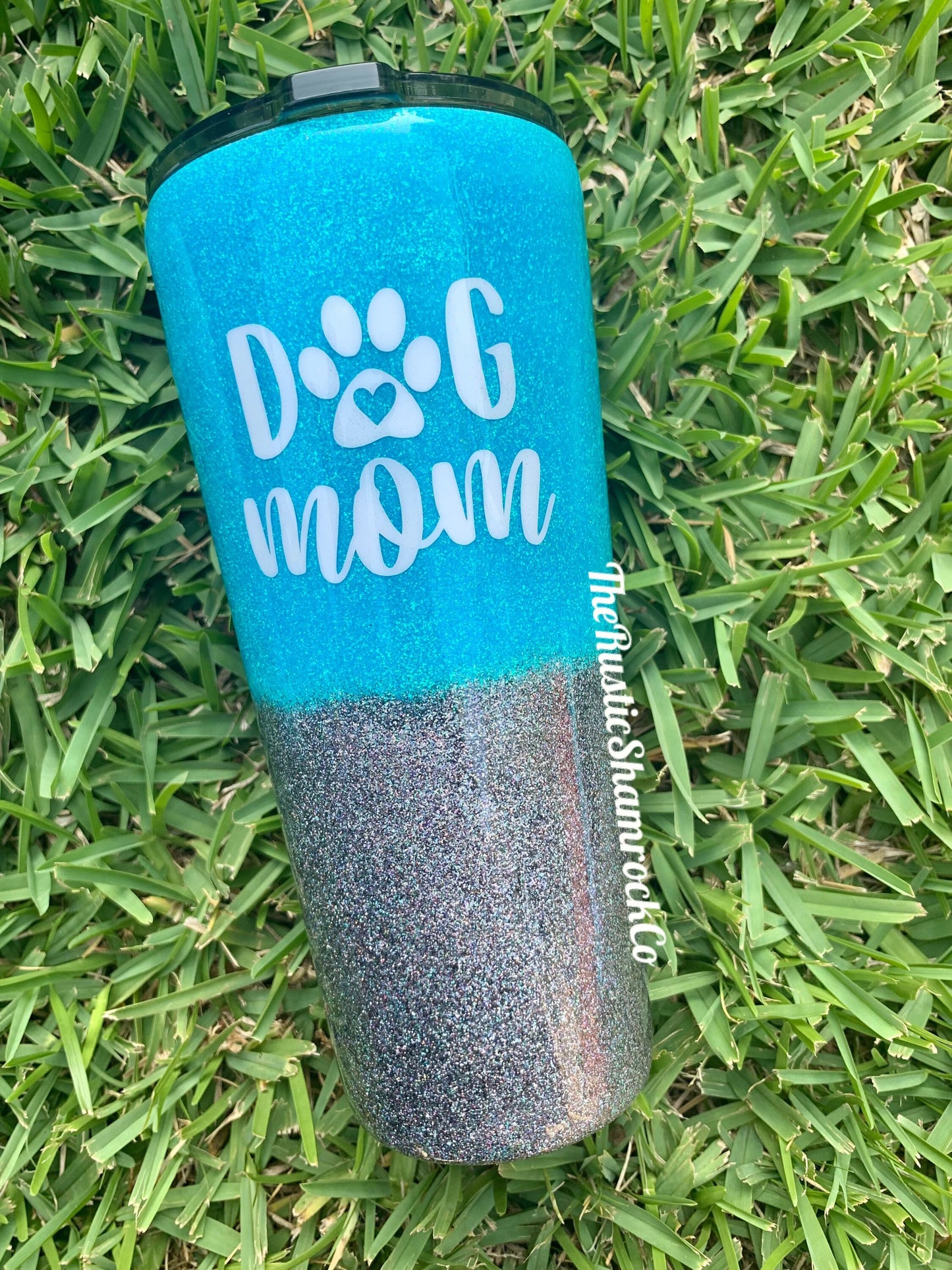 Dog mom tumbler, glitter tumbler, cat mom tumbler, paw tumbler, animal mom tumbler