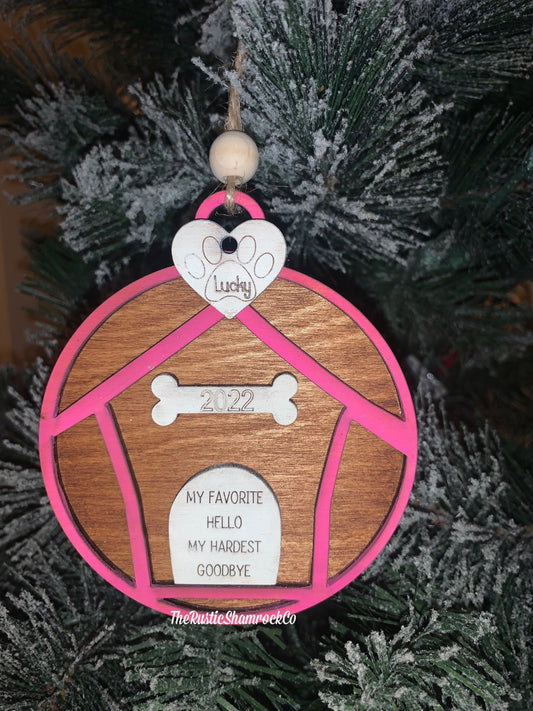 memorial ornament, pet memorial ornament, pet ornament, Christmas ornament, dog ornament, ornament