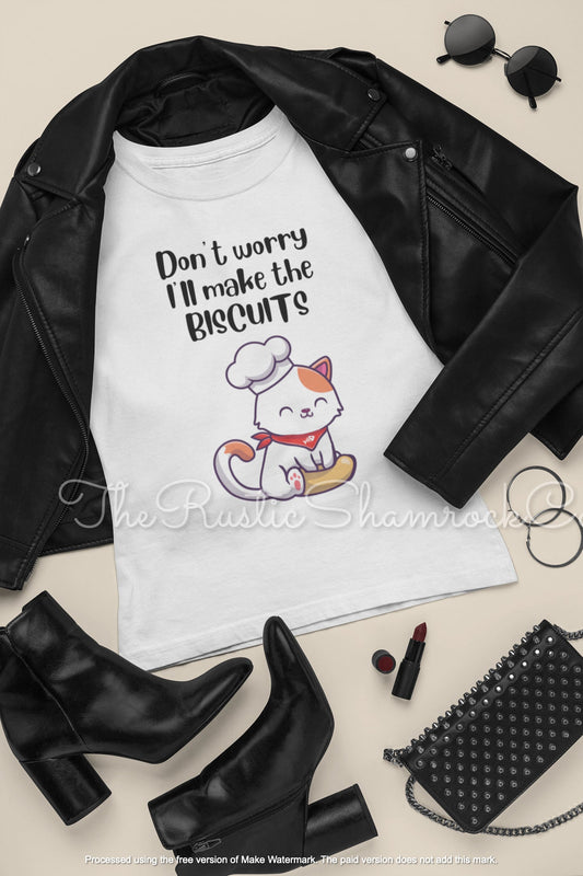 Funny Cat Biscuit T-Shirt