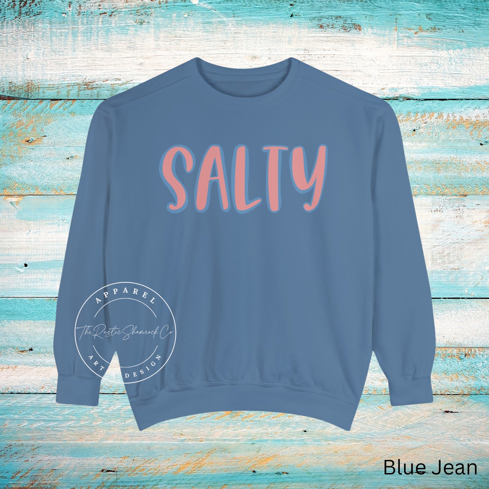 Comfort Colors Salty Sweatshirt, Beach Sweatshirt, Beach Lover Giftful, Summer Crewneck, Vacation Sweatshirt, Salty Sweatshirt