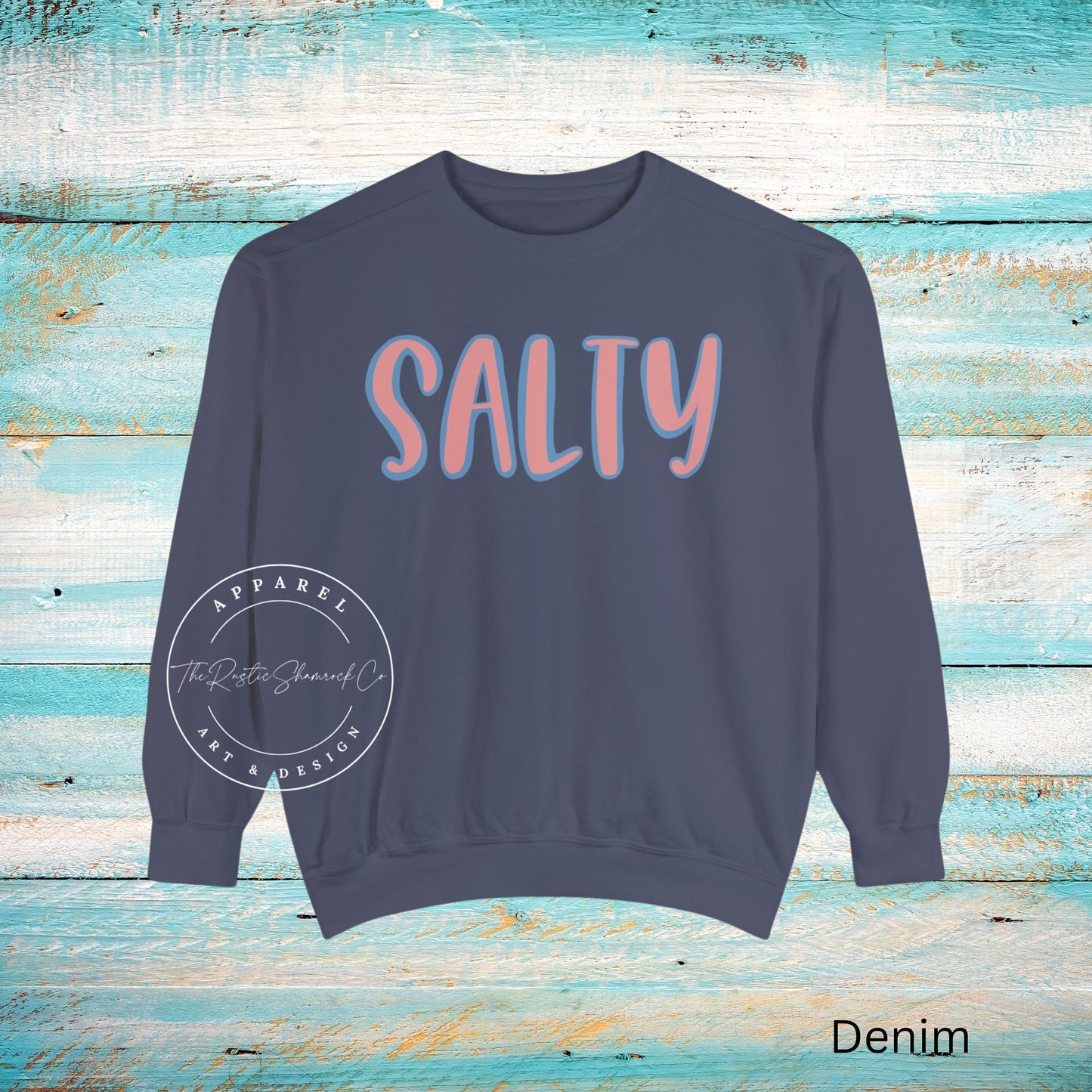 Comfort Colors Salty Sweatshirt, Beach Sweatshirt, Beach Lover Giftful, Summer Crewneck, Vacation Sweatshirt, Salty Sweatshirt