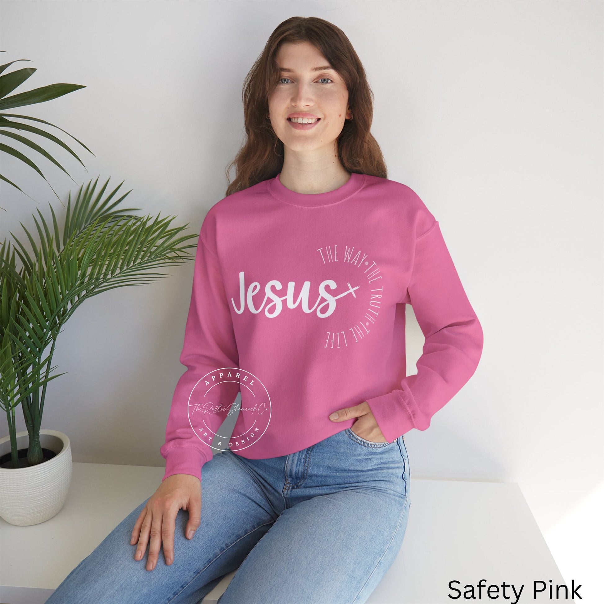 Jesus The Way The Truth The Life sweatshirt, Womens Religious sweatshirt, Faith sweatshirt, Christian shirt, Bible Verse, Jesus Lover shirt