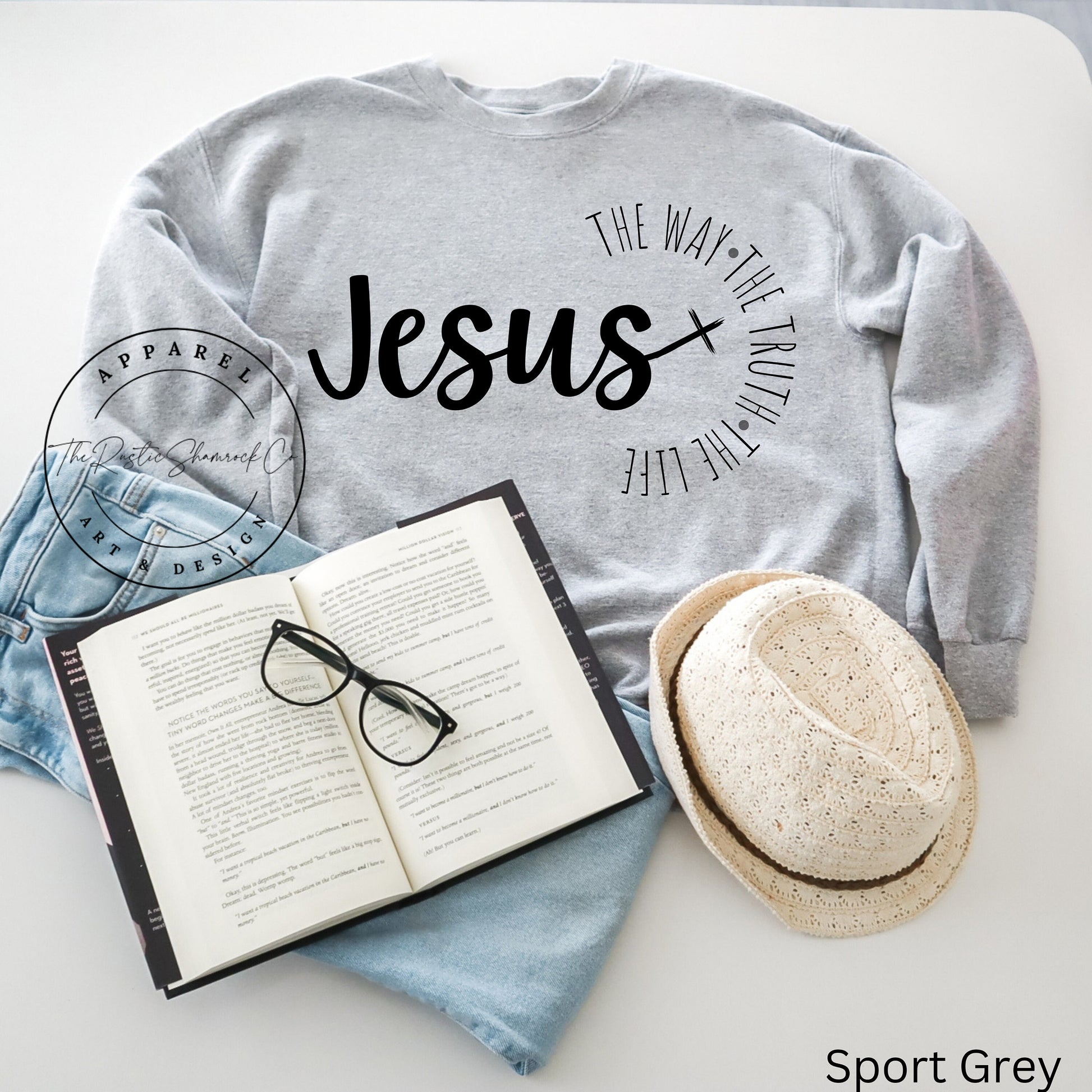 Jesus The Way The Truth The Life sweatshirt, Womens Religious sweatshirt, Faith sweatshirt, Christian shirt, Bible Verse, Jesus Lover shirt