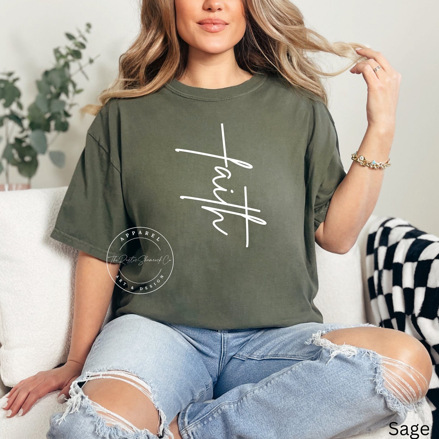 Faith Shirt, Faith Cross Shirt, Christian Gift, Faith Gift, Christian Shirts , Love and Grace Shirt, Faith Cross, Vertical Cross, Jesus