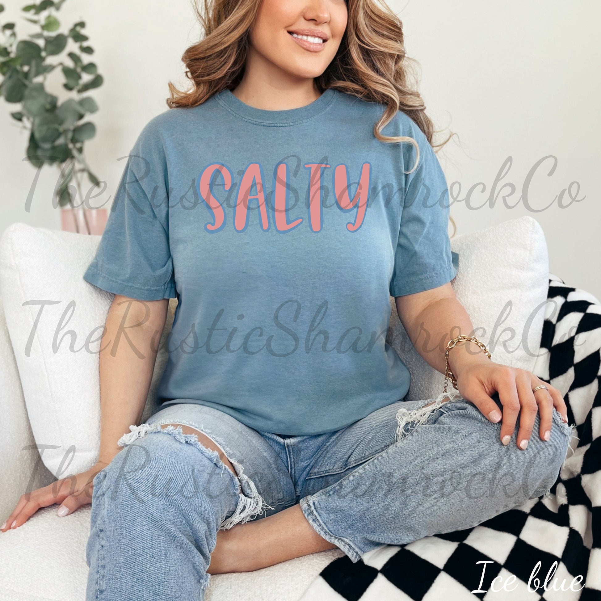 salty beach shirt, salty shirt, beach shirt, comfort colors