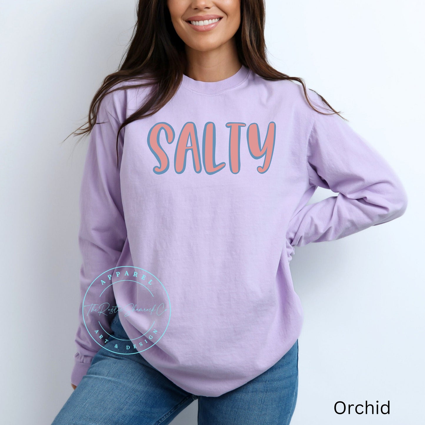 Comfort Colors Salty Sweatshirt, Beach Sweatshirt, Beach Lover Giftful, Summer Crewneck, Vacation Sweatshirt, Salty Sweatshirt