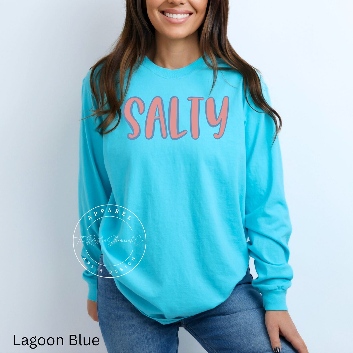 Comfort Colors Salty Sweatshirt, Beach Sweatshirt, Beach Lover Giftful, Summer Crewneck, Vacation Sweatshirt, Salty Sweatshirt