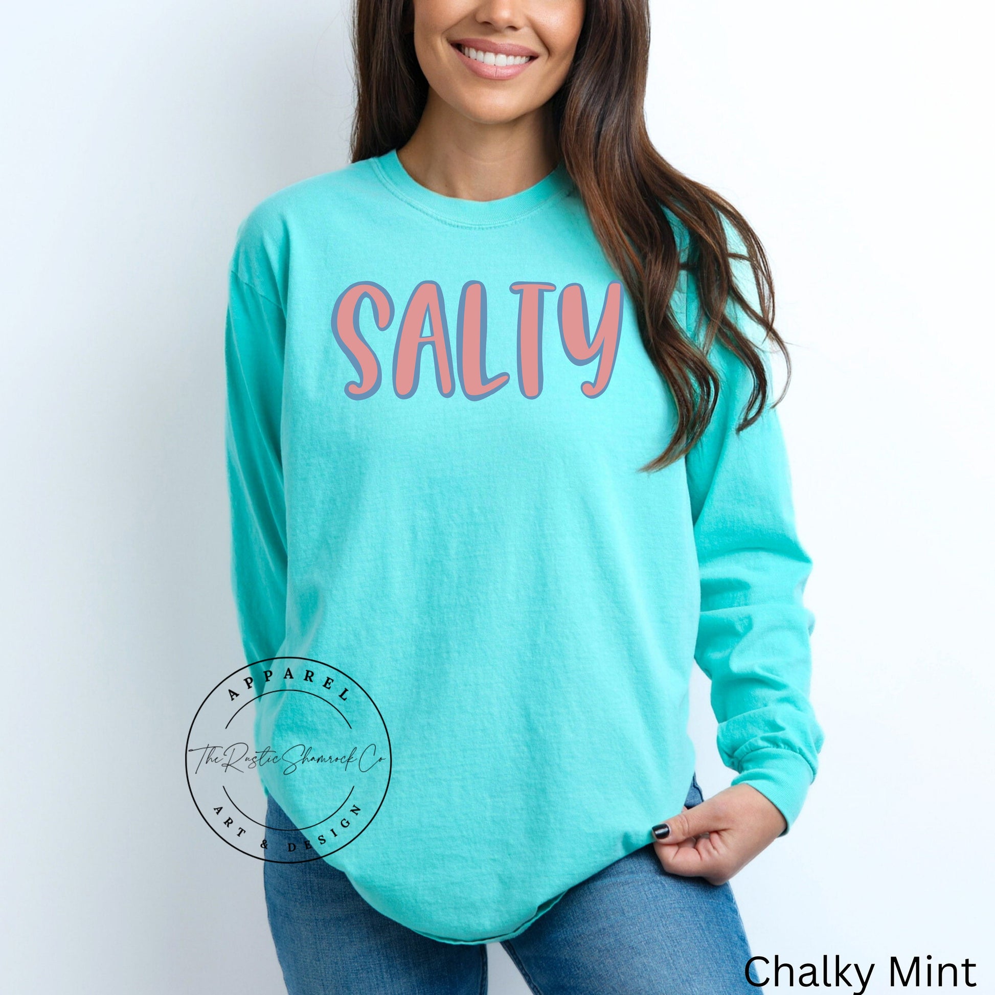 Comfort Colors Salty Sweatshirt, Beach Sweatshirt, Beach Lover Giftful, Summer Crewneck, Vacation Sweatshirt, Salty Sweatshirt