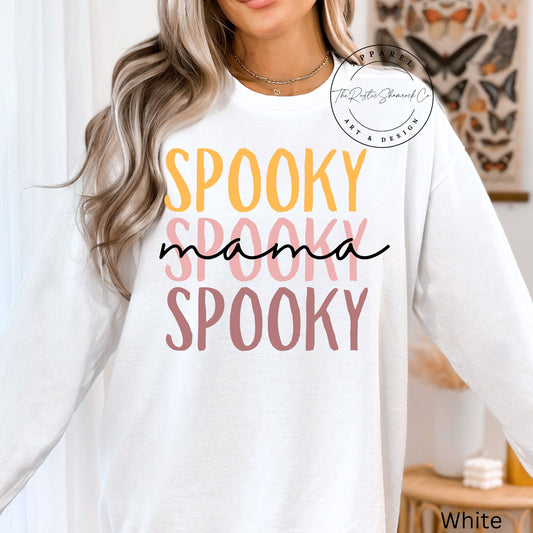 spooky mama sweatshirt, spooky mama, halloween apparel, halloween mama, spooky mama shirt, halloween sweatshirt