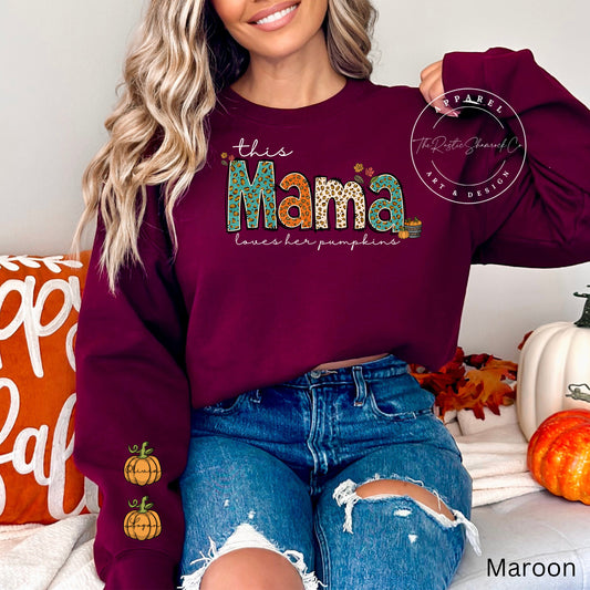 this mama sweatshirt, fall sweatshirt, mama sweatshirt, personalized sweatshirt, personalized gifts, pumpkin sweatshirt