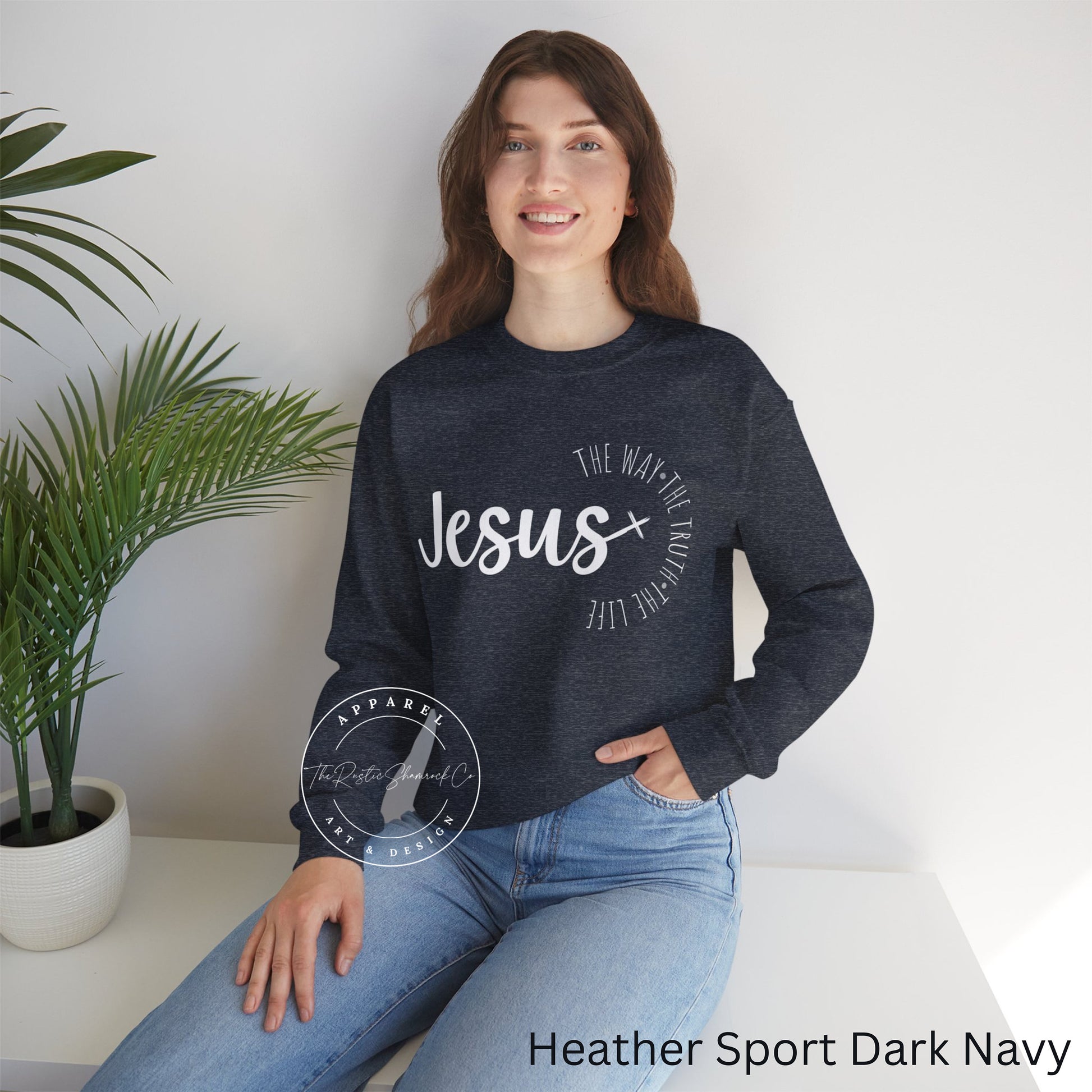 Jesus The Way The Truth The Life sweatshirt, Womens Religious sweatshirt, Faith sweatshirt, Christian shirt, Bible Verse, Jesus Lover shirt