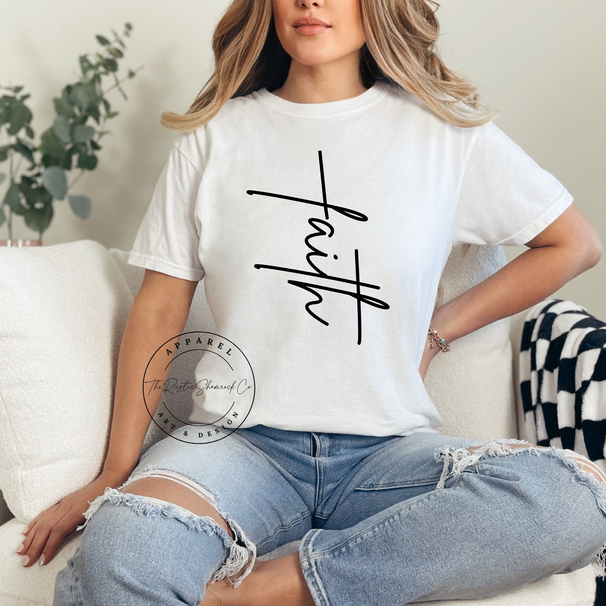 Faith Shirt, Faith Cross Shirt, Christian Gift, Faith Gift, Christian Shirts , Love and Grace Shirt, Faith Cross, Vertical Cross, Jesus