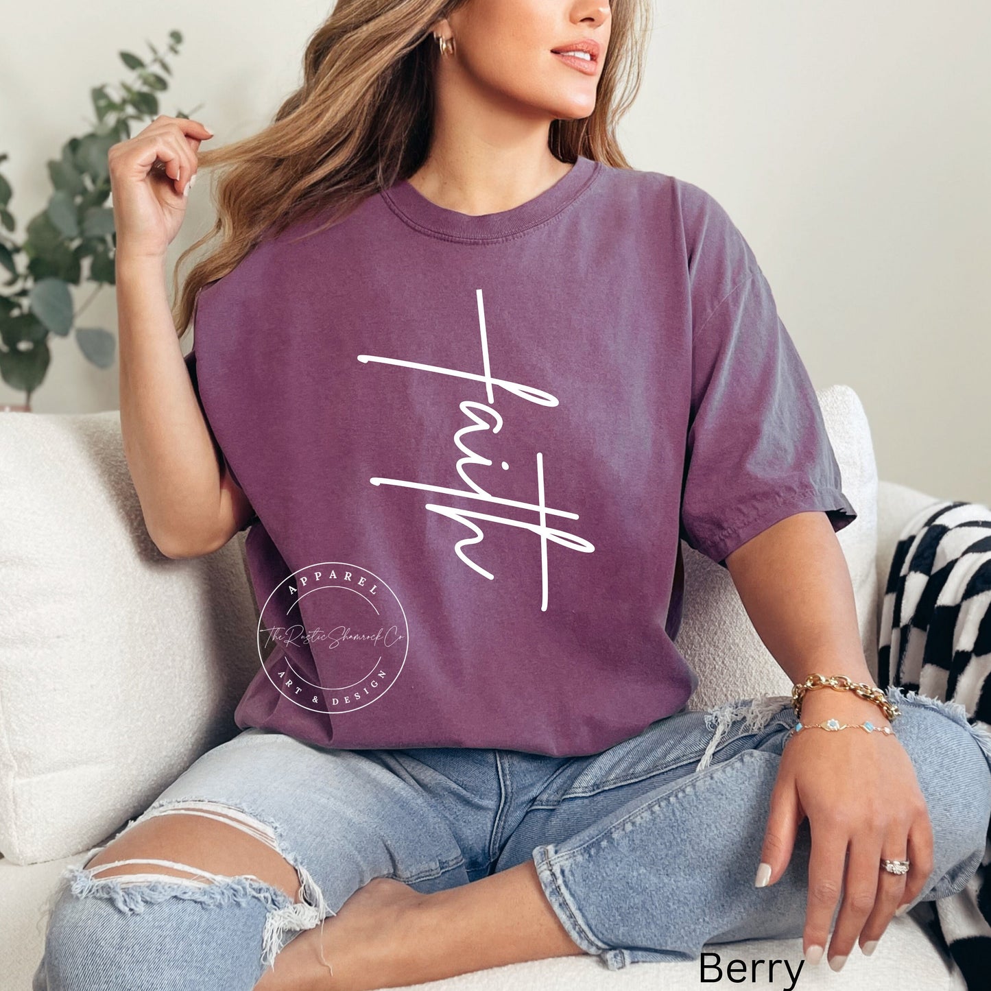 Faith Shirt, Faith Cross Shirt, Christian Gift, Faith Gift, Christian Shirts , Love and Grace Shirt, Faith Cross, Vertical Cross, Jesus