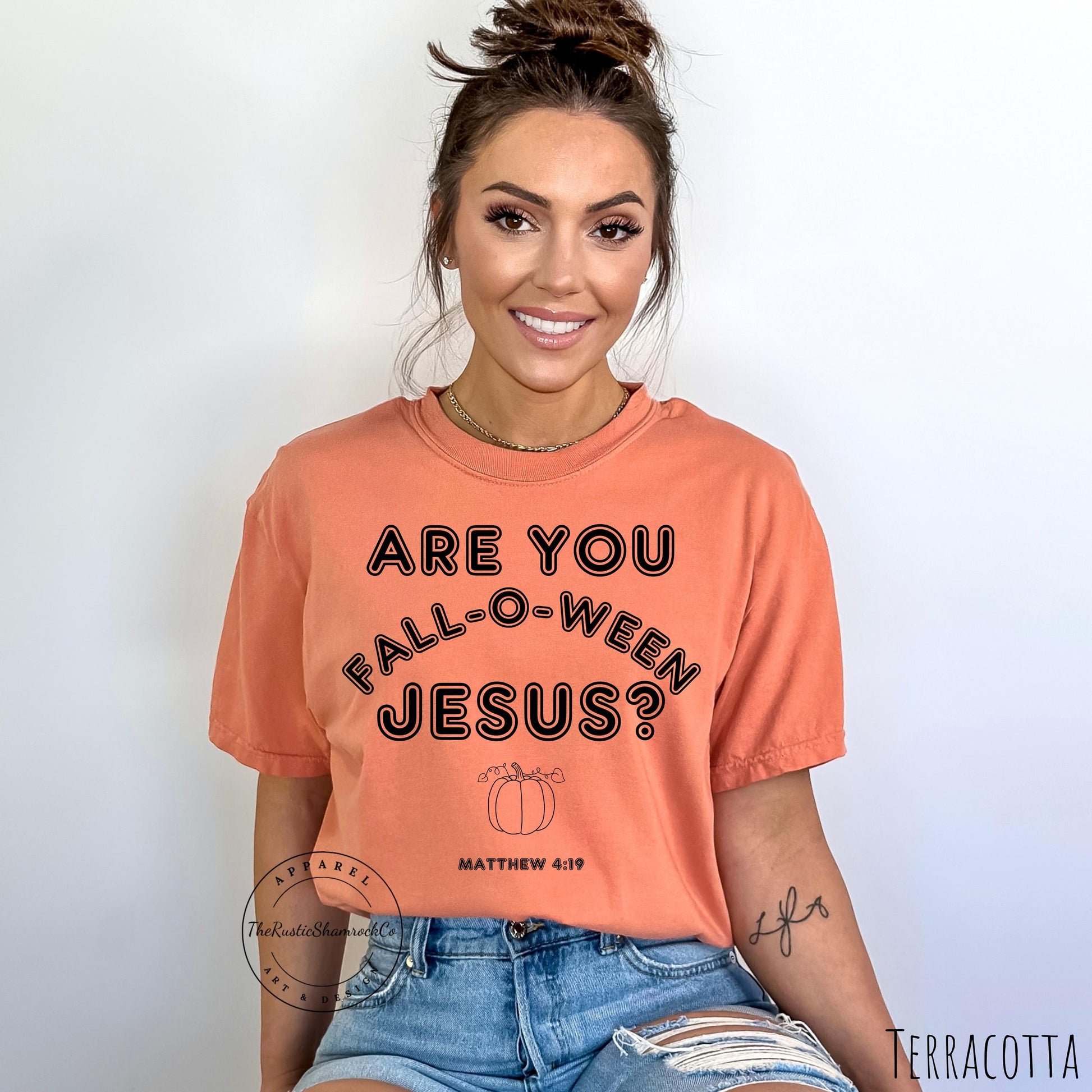 FALLOWEEN JESUS, religious shirt, fall shirt, Jesus shirt, bible verse shirt, comfort colors, Are You Fall-O-Ween Jesus Shirt