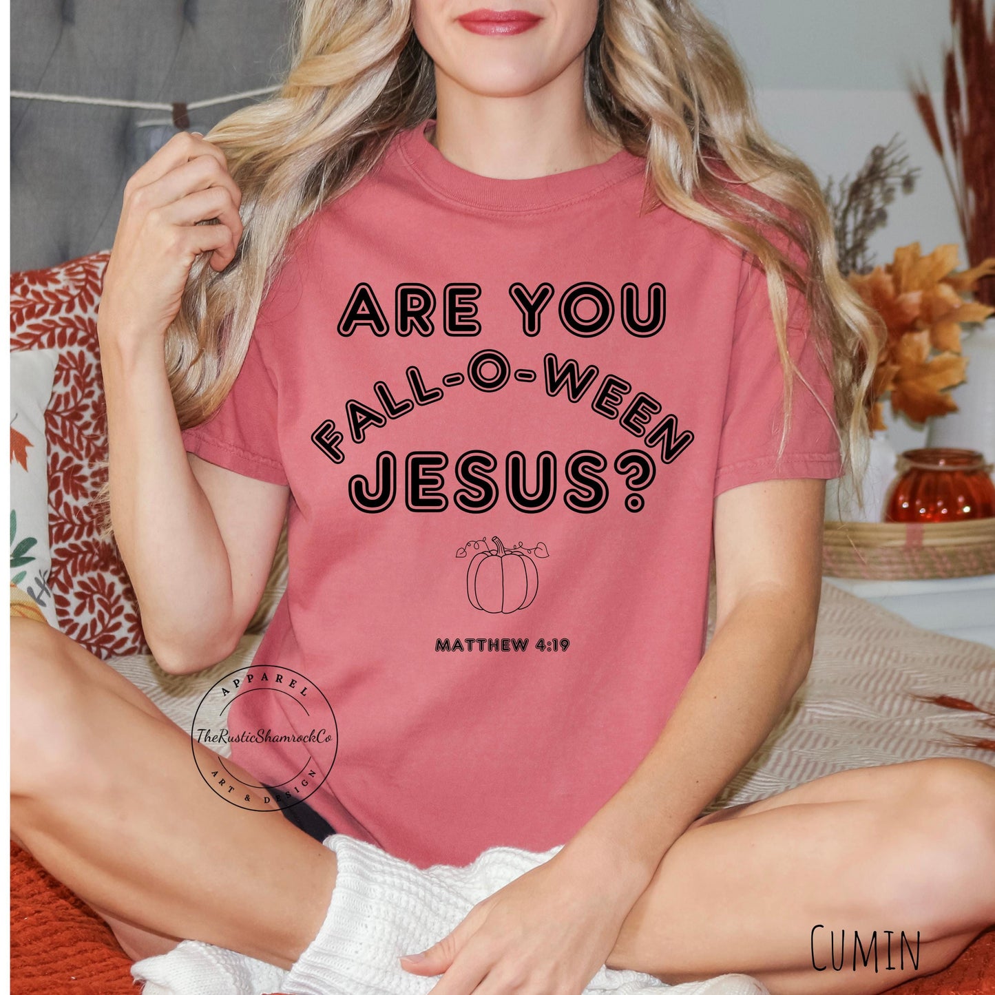 FALLOWEEN JESUS, religious shirt, fall shirt, Jesus shirt, bible verse shirt, comfort colors, Are You Fall-O-Ween Jesus Shirt