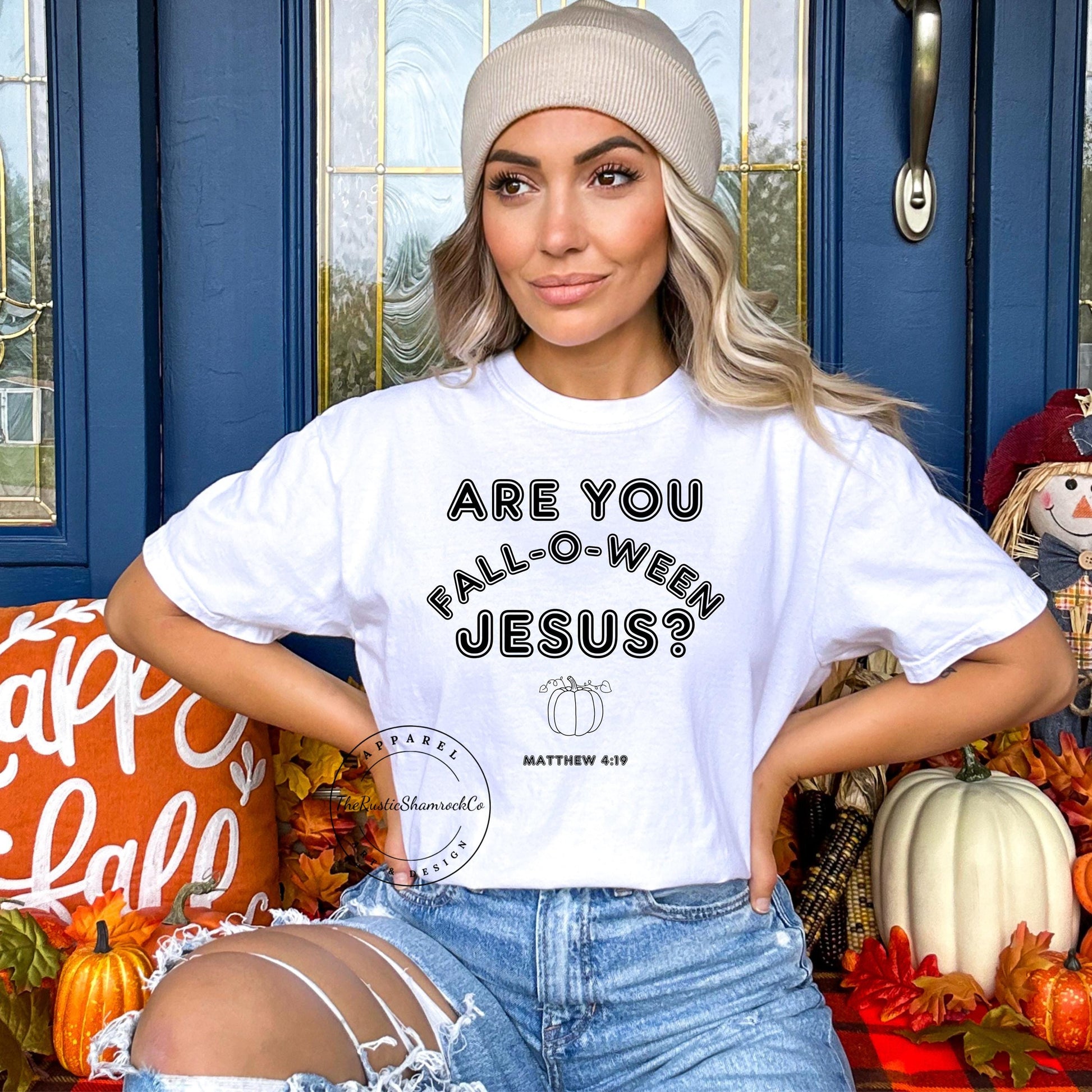 FALLOWEEN JESUS, religious shirt, fall shirt, Jesus shirt, bible verse shirt, comfort colors, Are You Fall-O-Ween Jesus Shirt