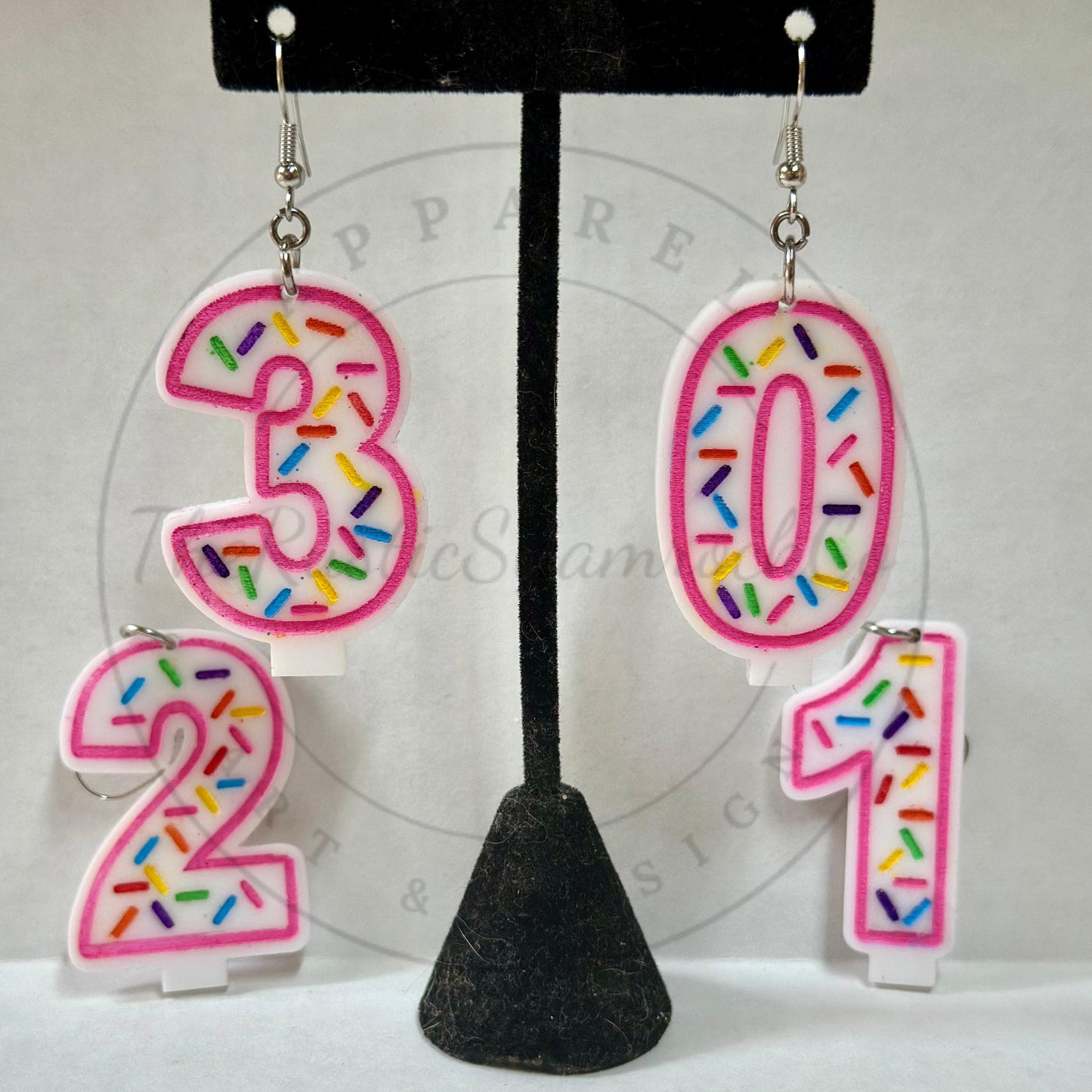 Birthday Candle earrings, Birthday earrings, birthday gifts, candle earrings, gifts for her,