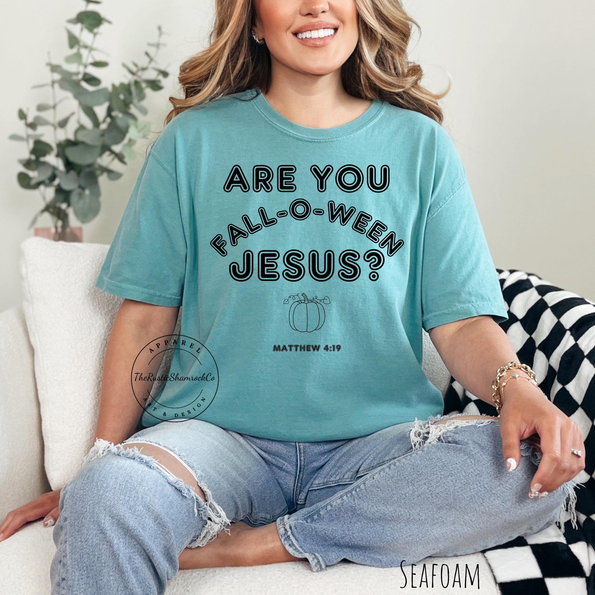 FALLOWEEN JESUS, religious shirt, fall shirt, Jesus shirt, bible verse shirt, comfort colors, Are You Fall-O-Ween Jesus Shirt