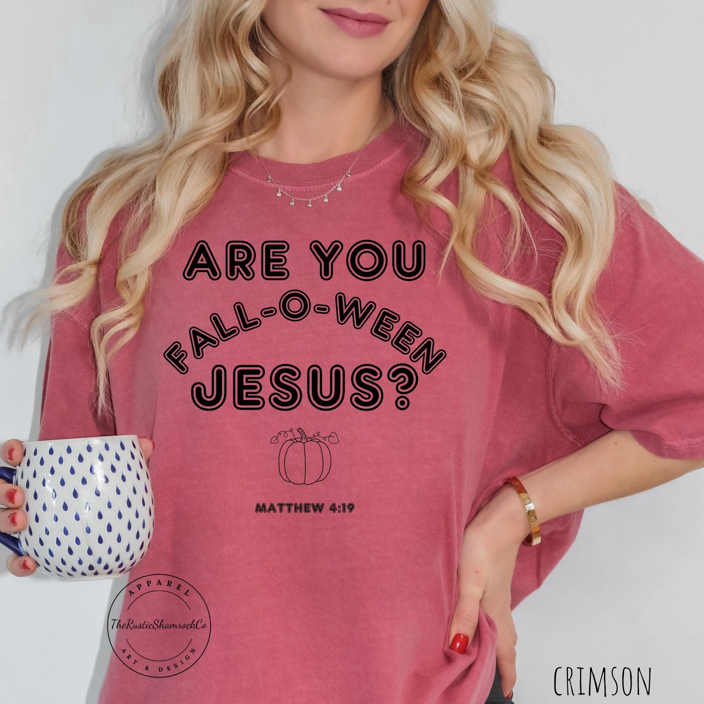 FALLOWEEN JESUS, religious shirt, fall shirt, Jesus shirt, bible verse shirt, comfort colors, Are You Fall-O-Ween Jesus Shirt