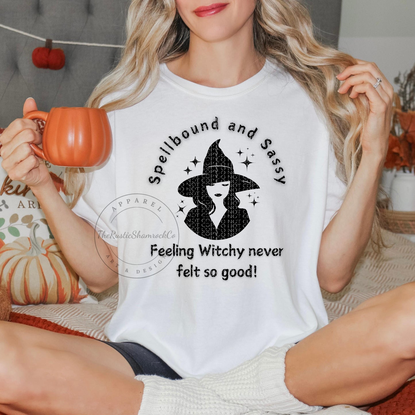 Spellbound and Sassy, Witchy Shirt, Halloween Shirt, Humor Shirt, Spooky Season shirt, halloween for her, Halloween, Spooky Shirt