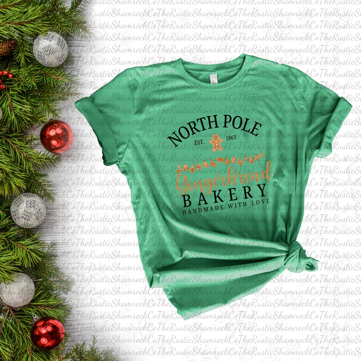 Gingerbread Shirt, Christmas Shirt, cute Christmas shirt, Gingerbread Bakery shirt, Christmas apparel