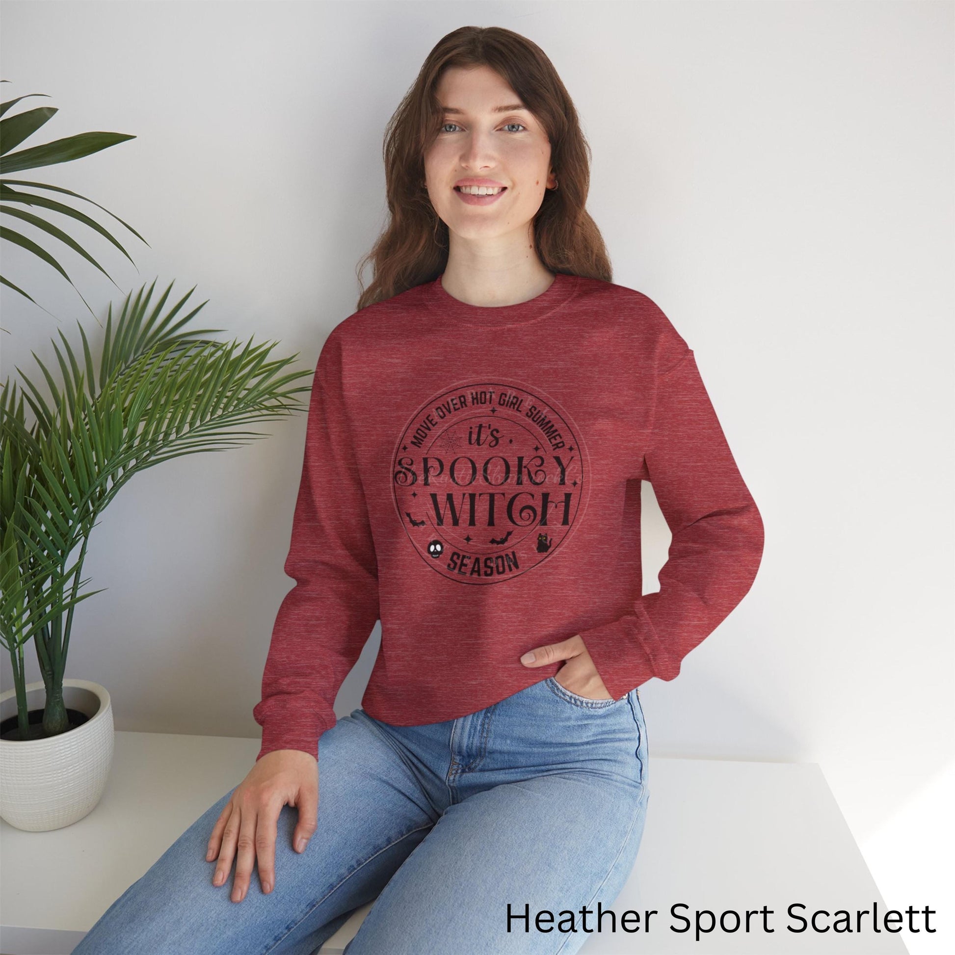 hot girl summer, spooky season sweatshirt, witch season sweatshirt, Spooky Witch season, Halloween sweatshirts, Witchy Sweatshirts