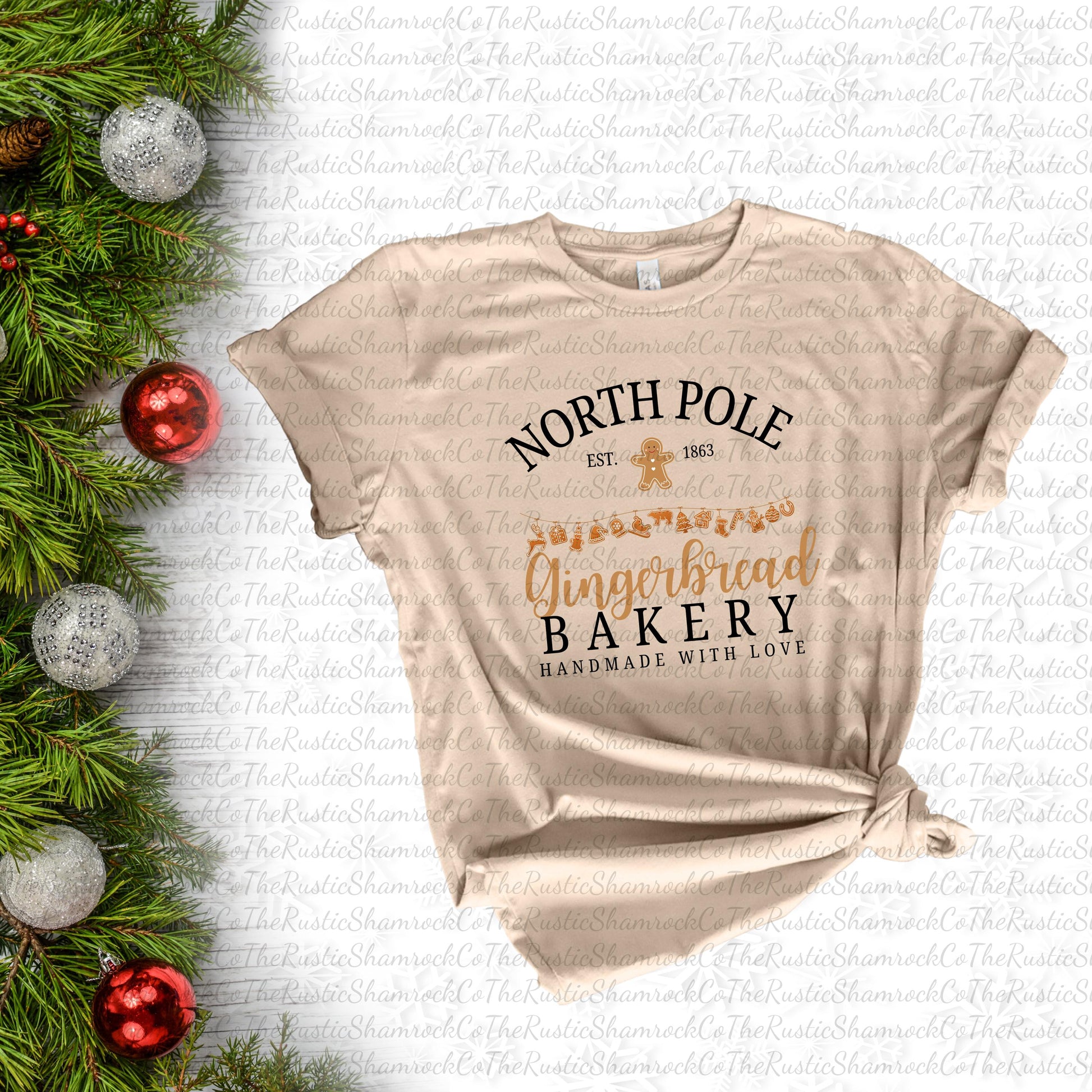 Gingerbread Shirt, Christmas Shirt, cute Christmas shirt, Gingerbread Bakery shirt, Christmas apparel